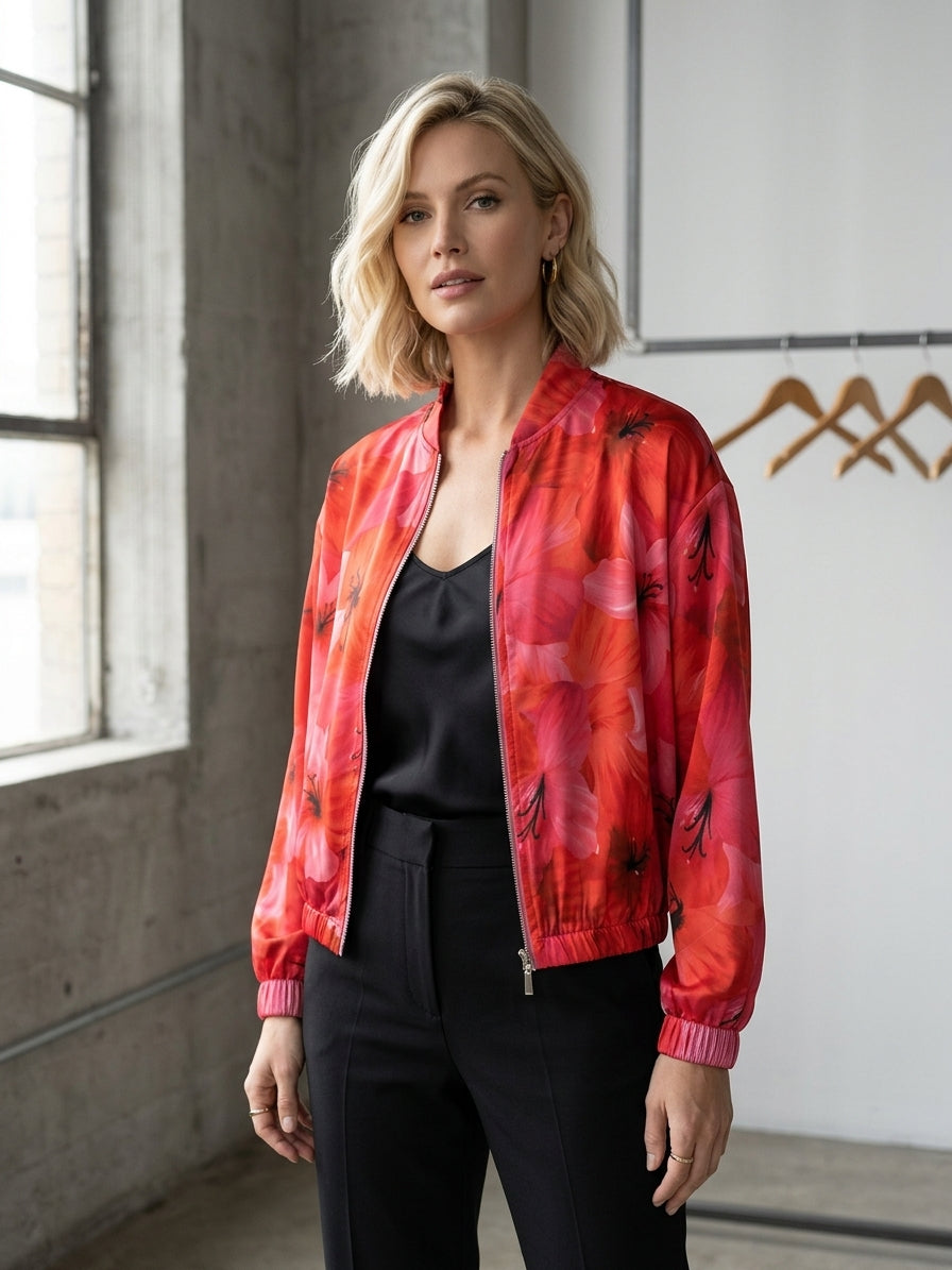 Roter Blouson