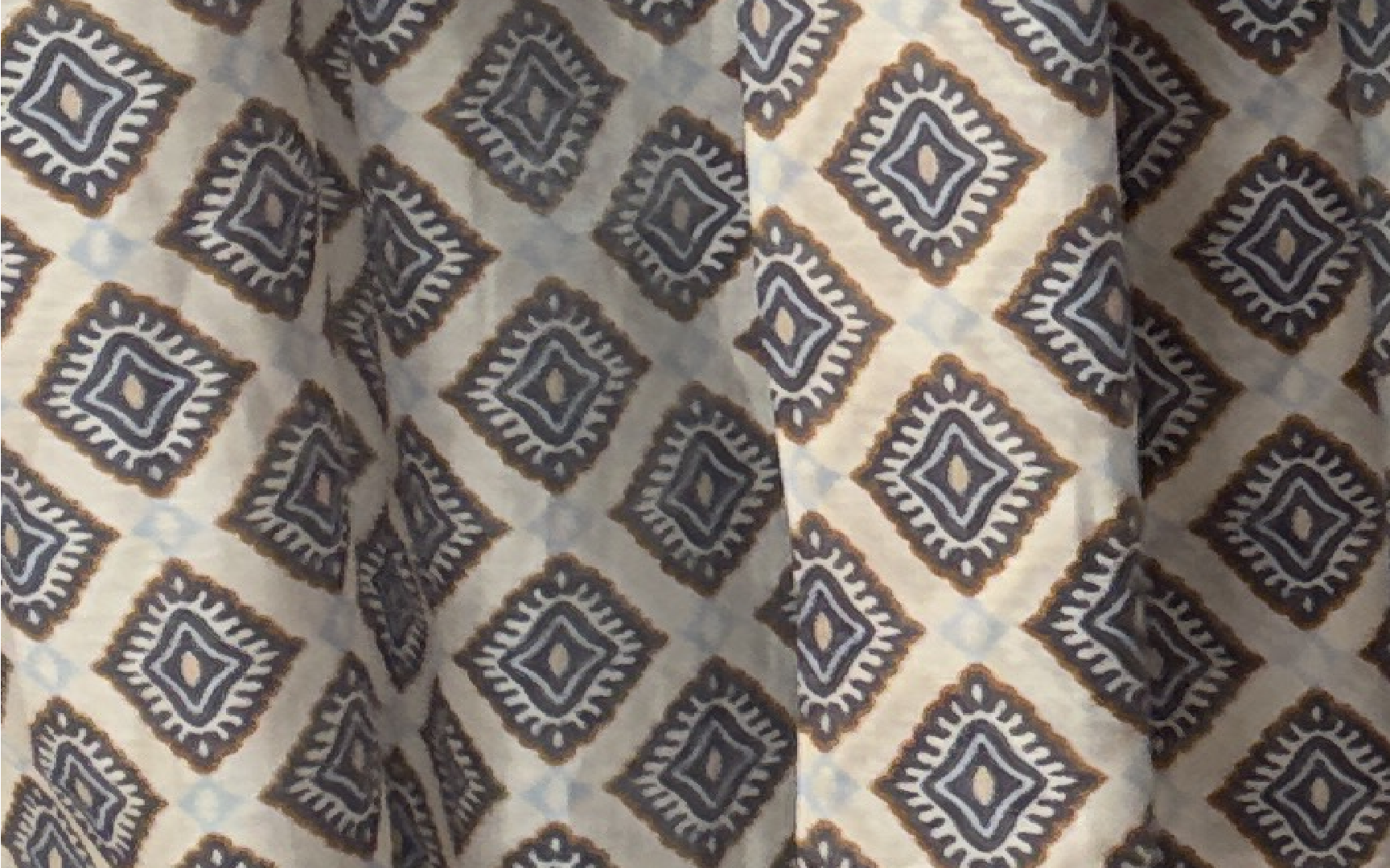 Bluse Voile mit Rautenprint